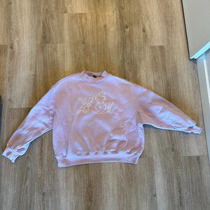 Forever 21 Angel Sweatshirt- Lavender